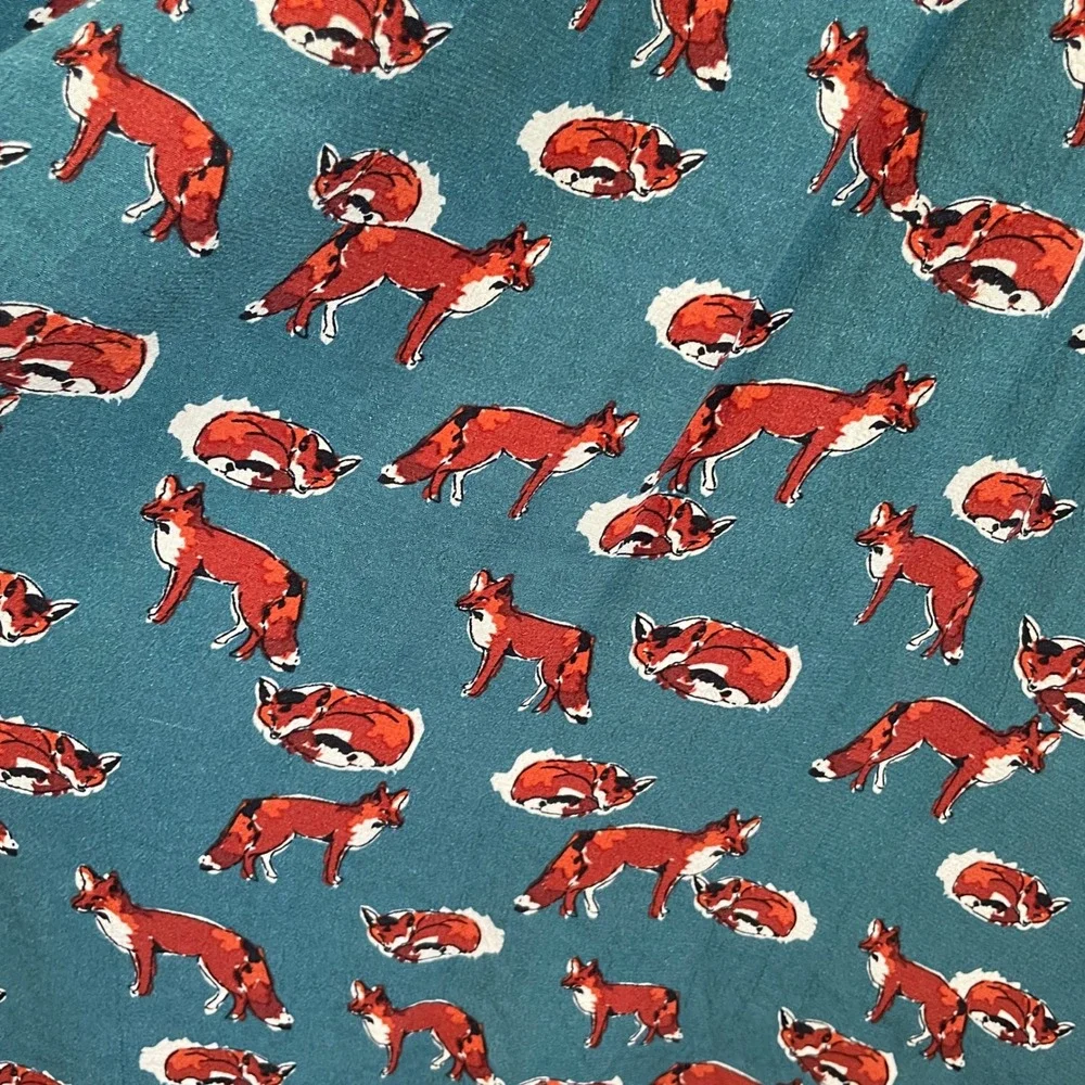 MAEVE ANTHROPOLOGIE CATHERINE FOX PRINT DRESS - Picture 7 of 8